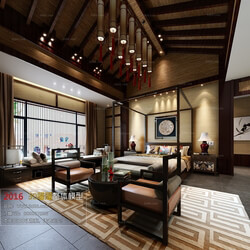 3D66 2016 Chinese Style Bedroom 1032 C001 