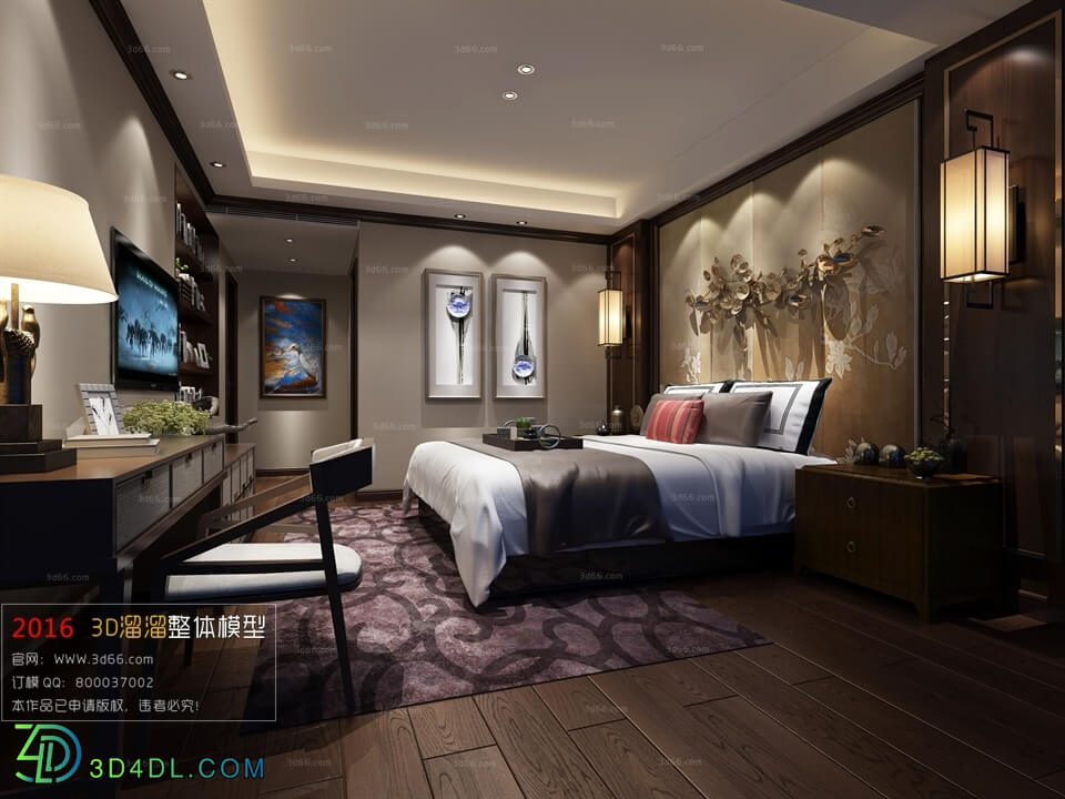 3D66 2016 Chinese Style Bedroom 1033 C002
