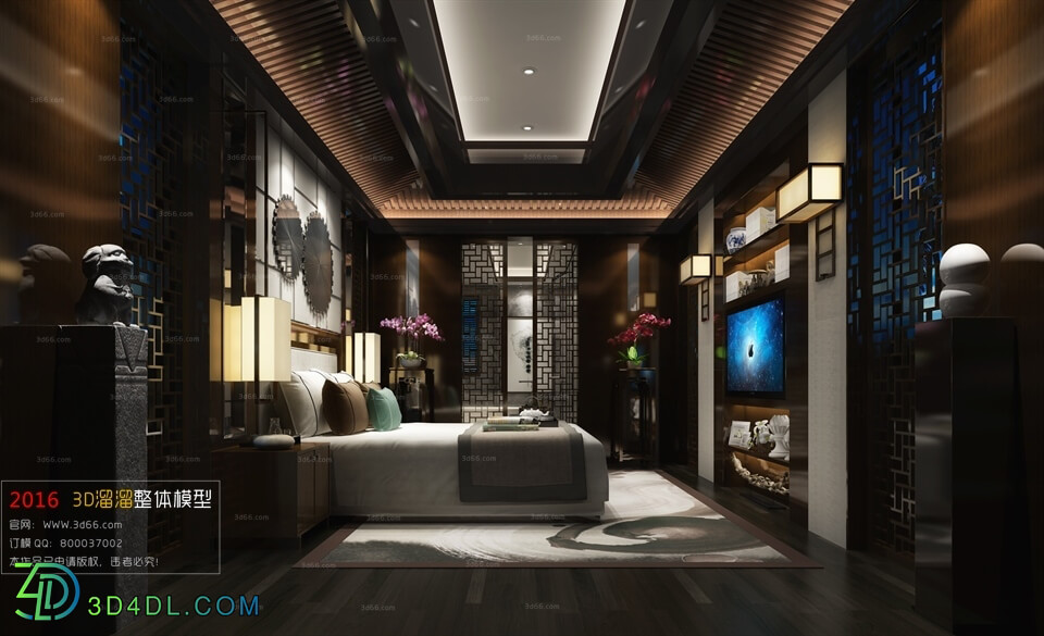 3D66 2016 Chinese Style Bedroom 1034 C003