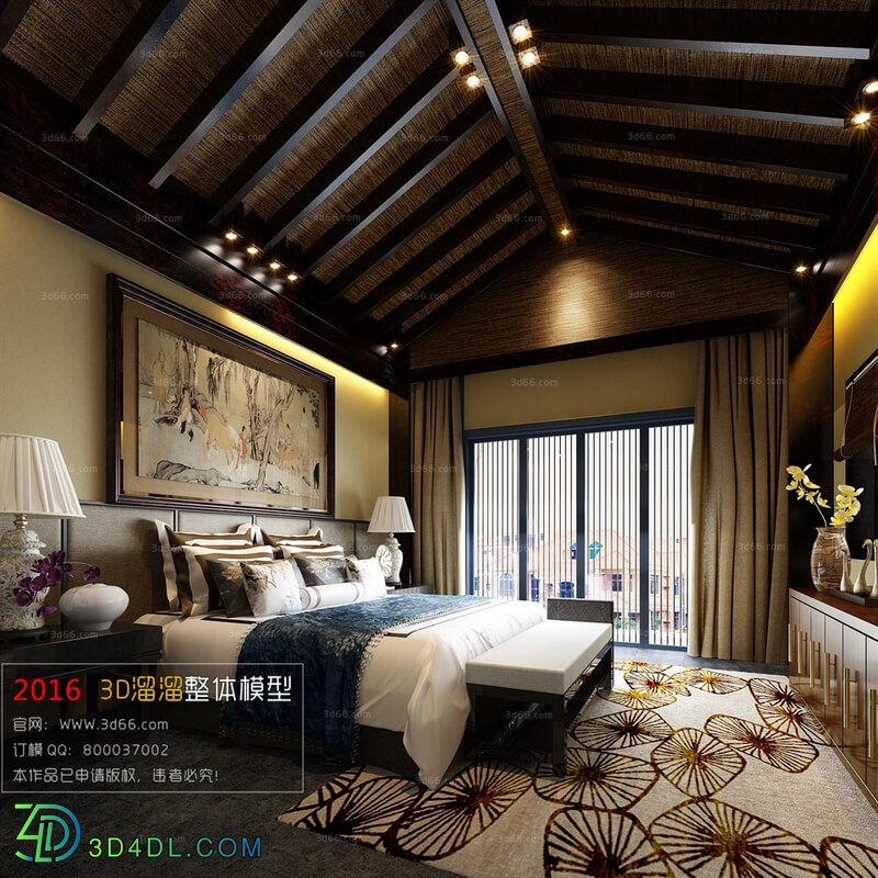 3D66 2016 Chinese Style Bedroom 1035 C004