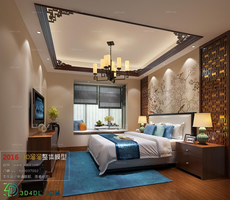 3D66 2016 Chinese Style Bedroom 1037 C006