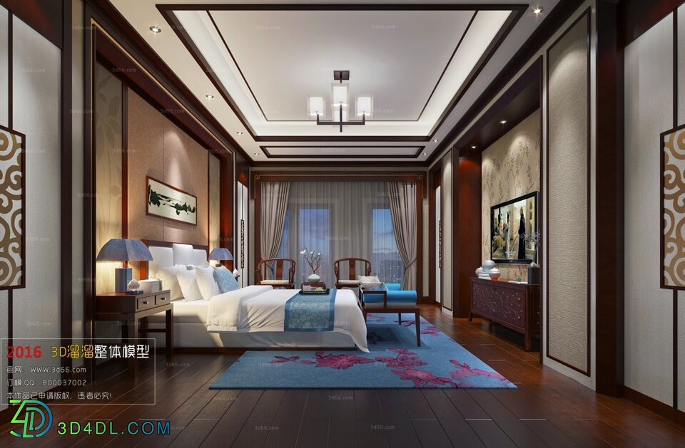 3D66 2016 Chinese Style Bedroom 1039 C008