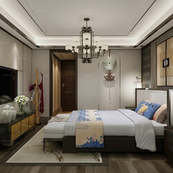 3D66 2016 Chinese Style Bedroom 1040 C009 