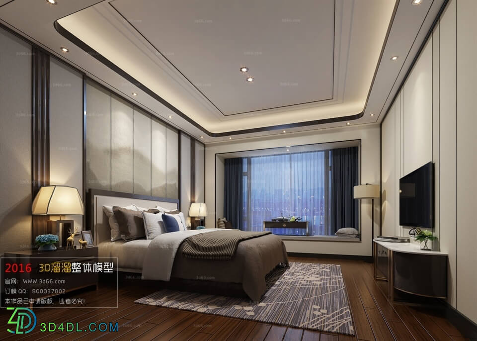 3D66 2016 Chinese Style Bedroom 1042 C011