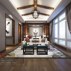 3D66 2016 Chinese Style Bedroom 1043 C012 