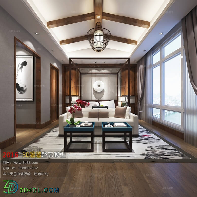 3D66 2016 Chinese Style Bedroom 1043 C012