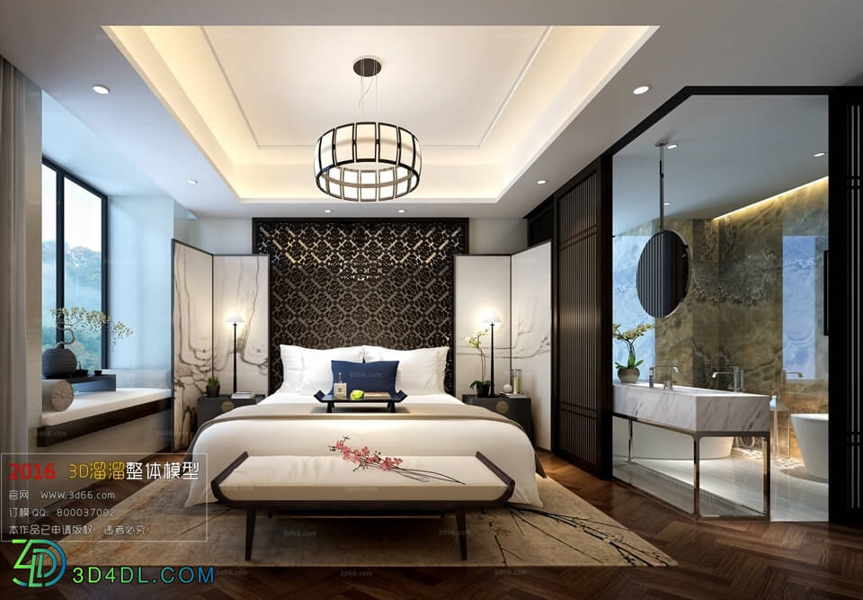 3D66 2016 Chinese Style Bedroom 1045 C014