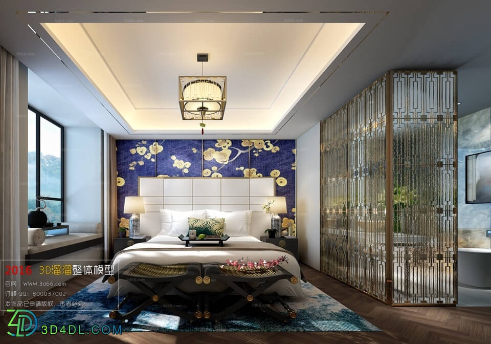 3D66 2016 Chinese Style Bedroom 1046 C015