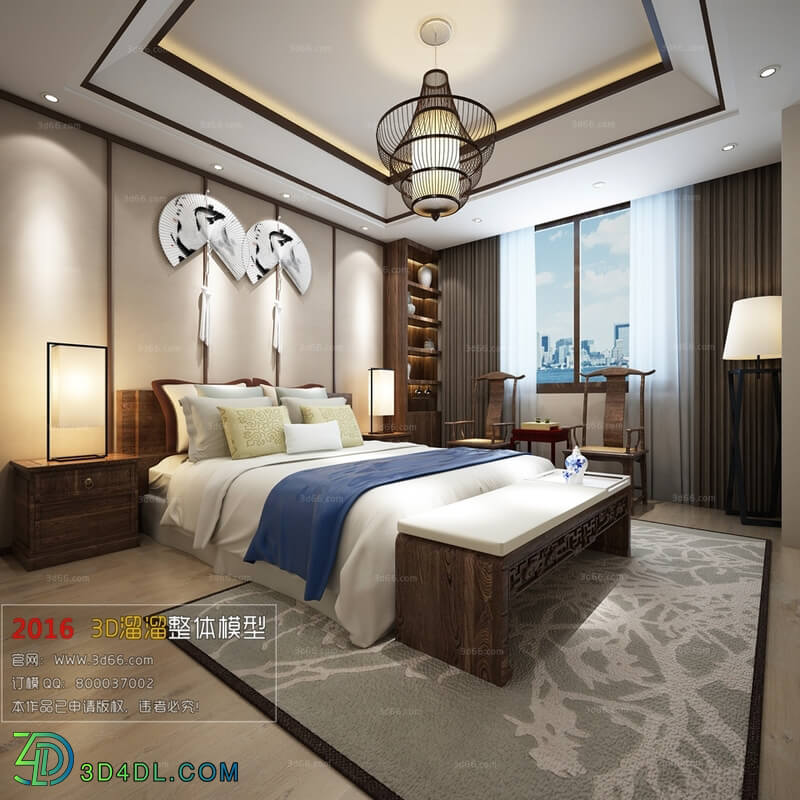 3D66 2016 Chinese Style Bedroom 1047 C016