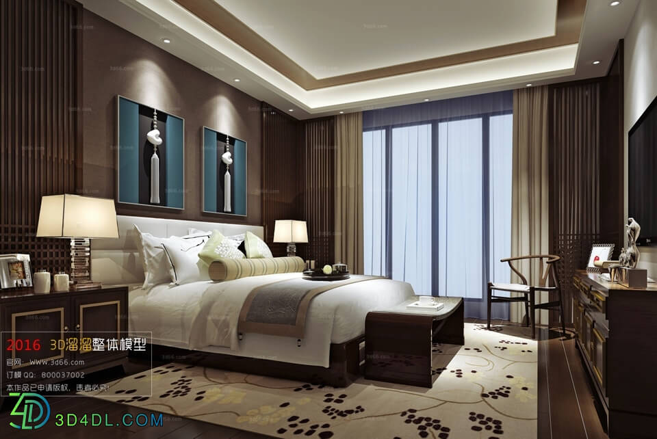 3D66 2016 Chinese Style Bedroom 1048 C017