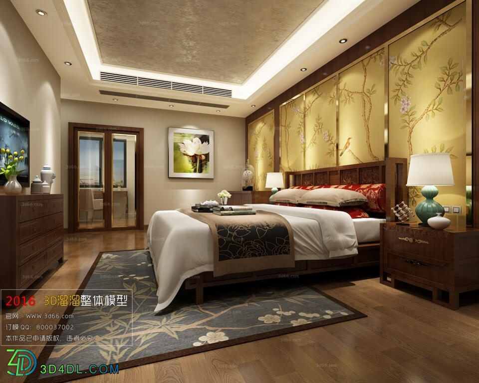 3D66 2016 Chinese Style Bedroom 1049 C018