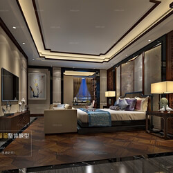 3D66 2016 Chinese Style Bedroom 1050 C019 