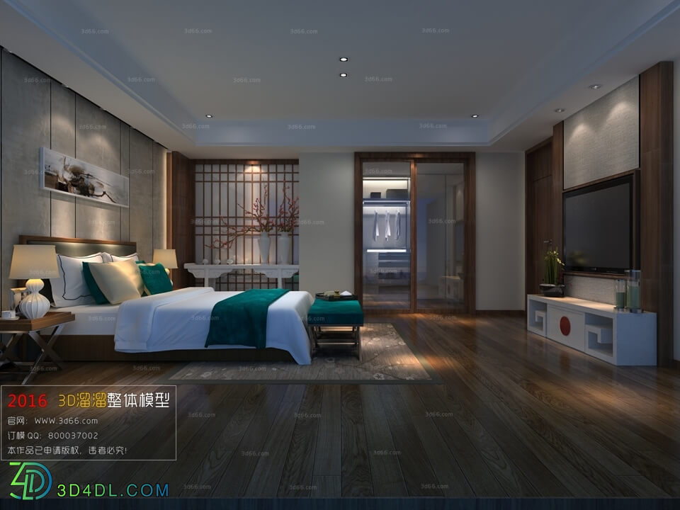 3D66 2016 Chinese Style Bedroom 1053 C022
