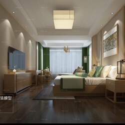3D66 2016 Chinese Style Bedroom 1054 C023 