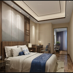 3D66 2016 Chinese Style Bedroom 1055 C024 