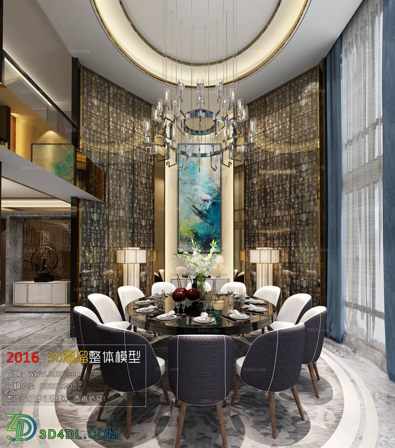 3D66 2016 Chinese Style Dining Room 855 C003