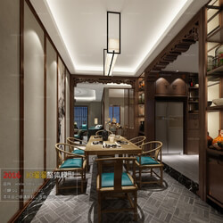 3D66 2016 Chinese Style Dining Room 862 C010 