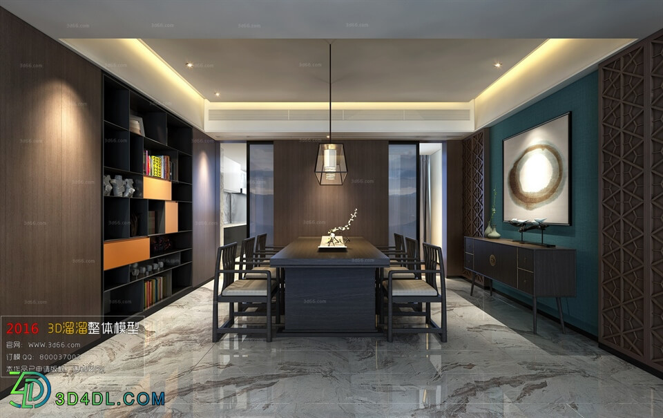 3D66 2016 Chinese Style Dining Room 864 C012