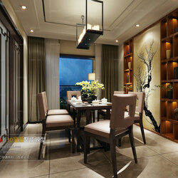 3D66 2016 Chinese Style Dining Room 866 C014 