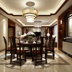 3D66 2016 Chinese Style Dining Room 868 C016 