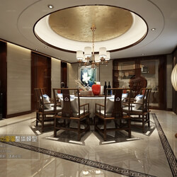 3D66 2016 Chinese Style Dining Room 870 C018 