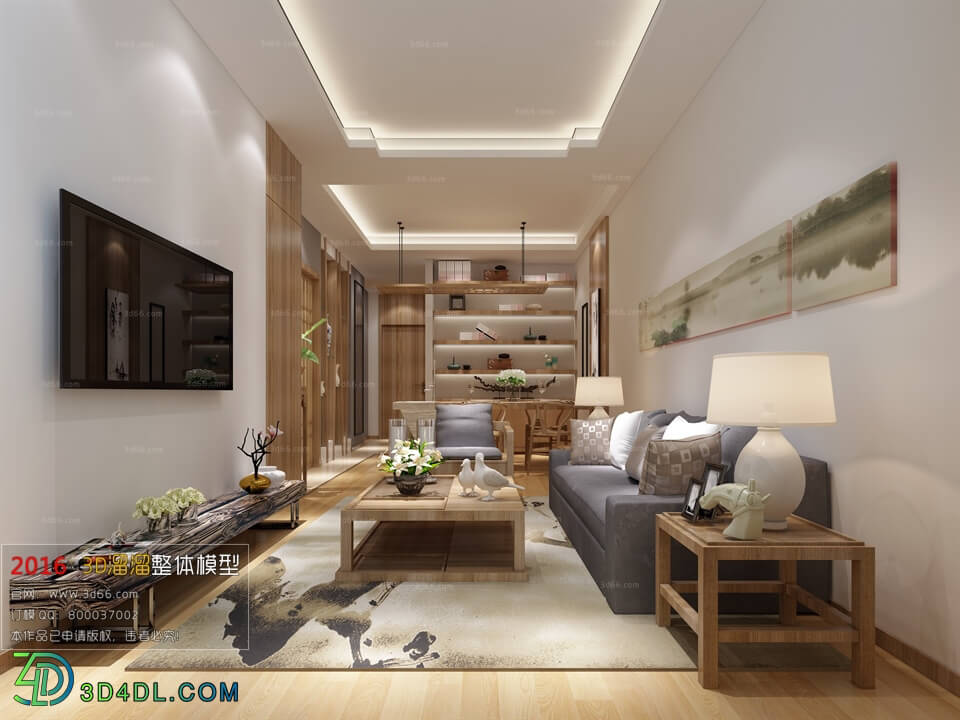 3D66 2016 Chinese Style Dining Room 874 C022