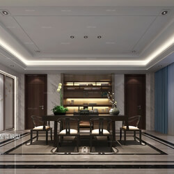 3D66 2016 Chinese Style Dining Room 875 C023 