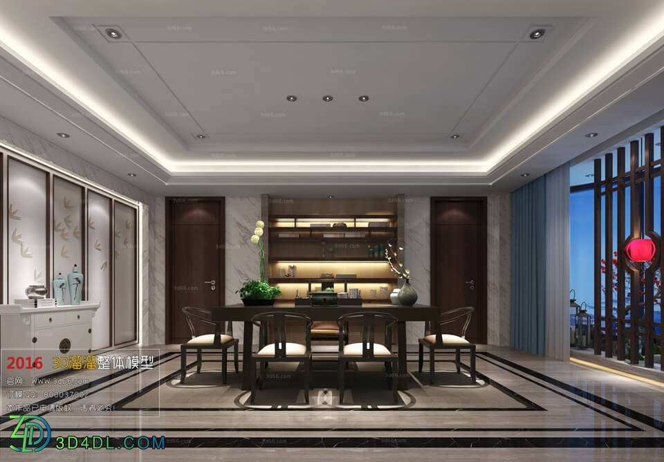 3D66 2016 Chinese Style Dining Room 875 C023