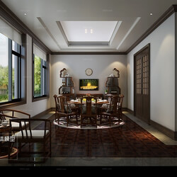 3D66 2016 Chinese Style Dining Room 879 C027 