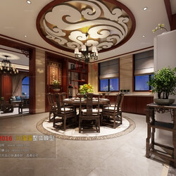 3D66 2016 Chinese Style Dining Room 880 C028 