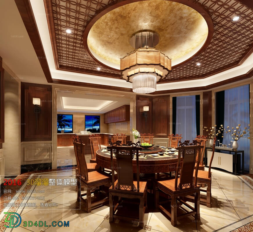 3D66 2016 Chinese Style Dining Room 882 C030
