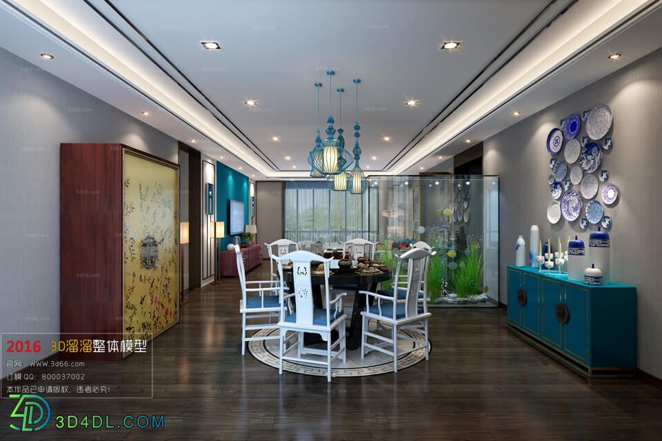 3D66 2016 Chinese Style Dining Room 883 C031
