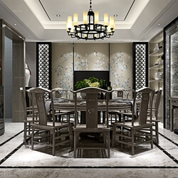 3D66 2016 Chinese Style Dining Room 884 C032 