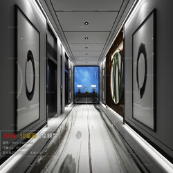 3D66 2016 Chinese Style Elevator Space 1924 C002 