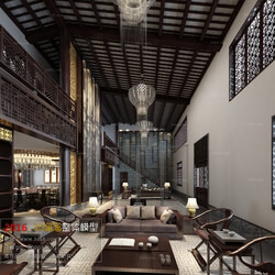 3D66 2016 Chinese Style Living Room Space 538 C001 