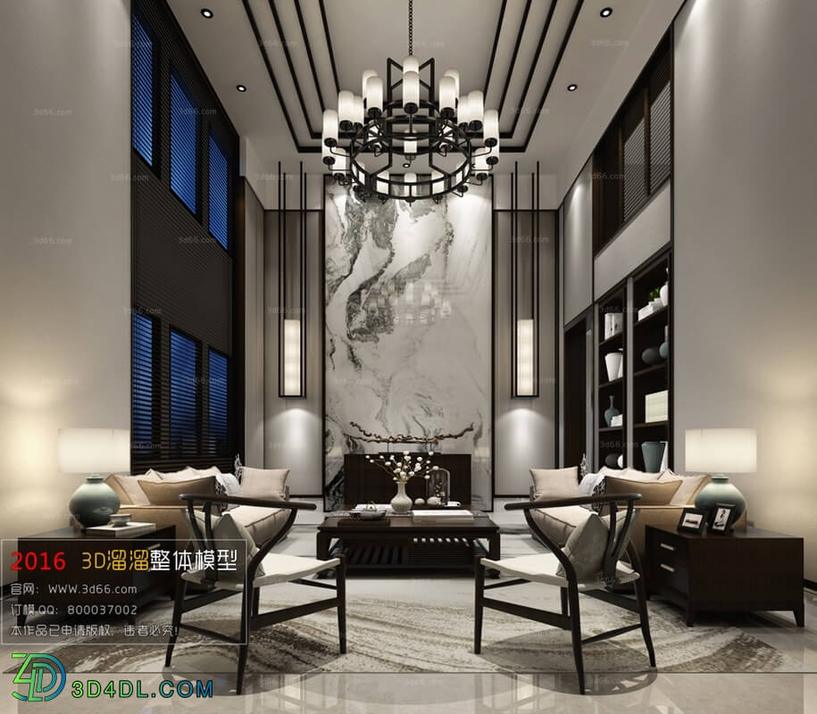 3D66 2016 Chinese Style Living Room Space 557 C020