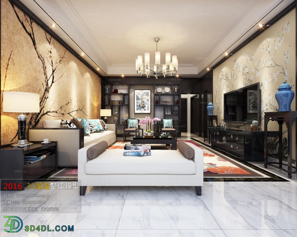 3D66 2016 Chinese Style Living Room Space 563 C026