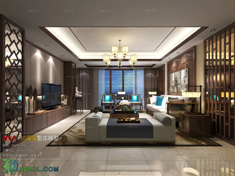 3D66 2016 Chinese Style Living Room Space 565 C028