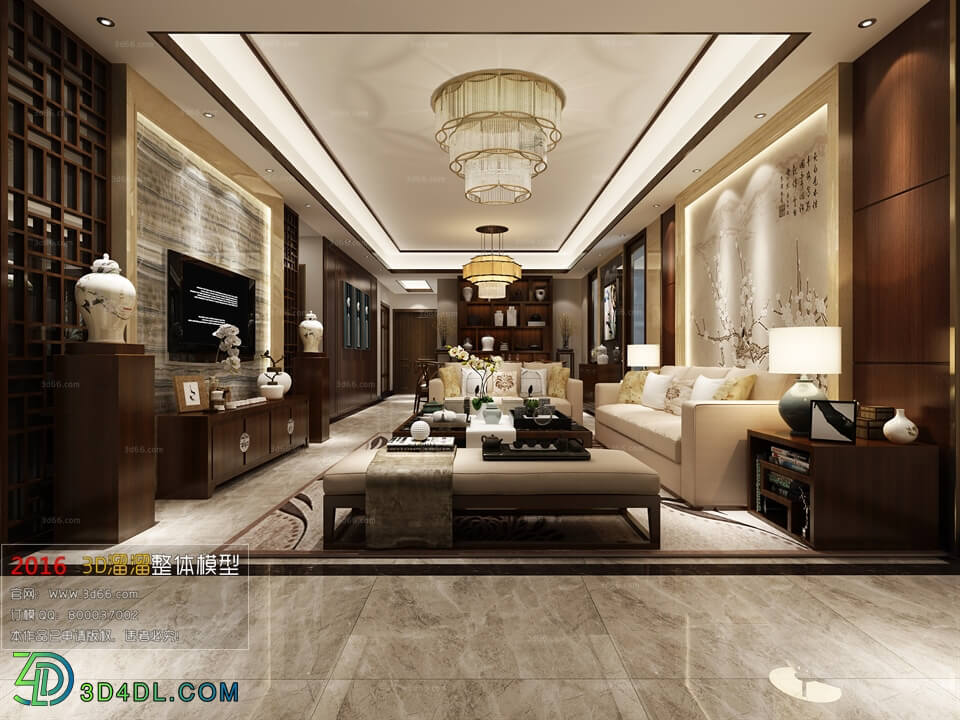 3D66 2016 Chinese Style Living Room Space 569 C032