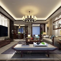 3D66 2016 Chinese Style Living Room Space 588 C051 