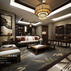 3D66 2016 Chinese Style Living Room Space 598 C061 