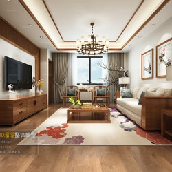 3D66 2016 Chinese Style Living Room Space 603 C066 