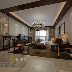 3D66 2016 Chinese Style Living Room Space 613 C076 