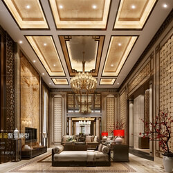 3D66 2016 Chinese Style Living Room Space 618 C081 