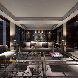 3D66 2016 Chinese Style Living Room Space 619 C082 