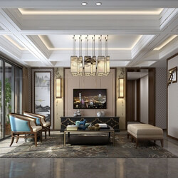 3D66 2016 Chinese Style Living Room Space 626 C089 