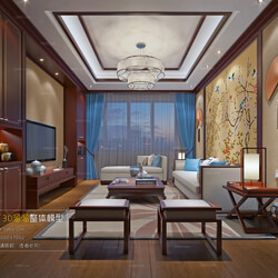 3D66 2016 Chinese Style Living Room Space 627 C090 