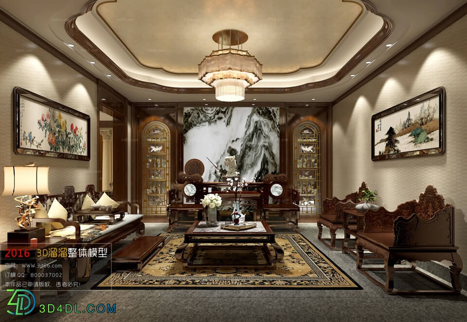 3D66 2016 Chinese Style Living Room 1271 C002