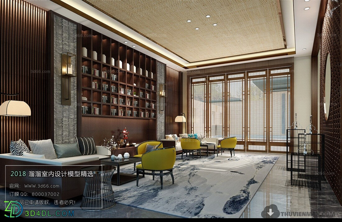3D66 2016 Chinese Style Office Space 26514 C001