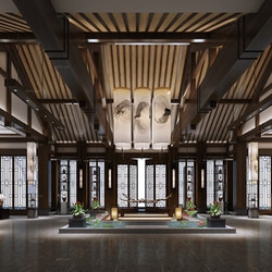 3D66 2016 Chinese Style Reception Hall 1361 C001 